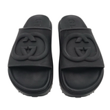 GUCCI LOVE PARADE MIAMI PLATFORM SLIDES LUXE SHOES BLACK 37