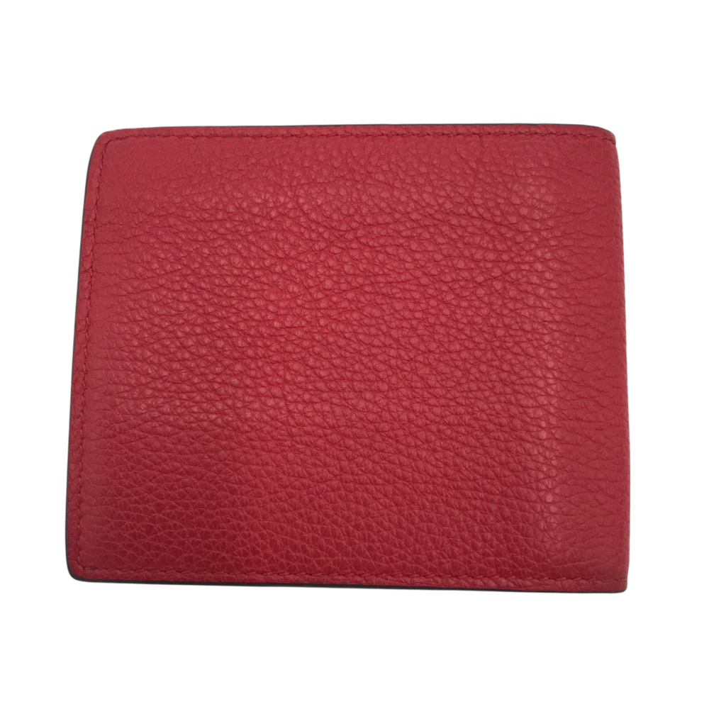 GUCCI LEATHER BIFOLD ` LUXE WALLET RED