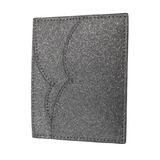 CHRISTIAN LOUBOUTIN GLITTER CARD HOLDER "HOT CHICK" LUXE HANDBAG SILVER