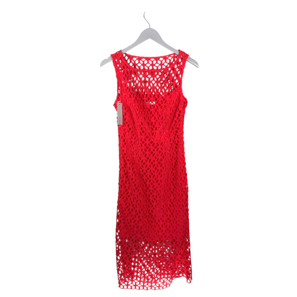 TRINA TURK NWT$278 NET SLEEVELESS DESIGNER DRESS CORAL 2