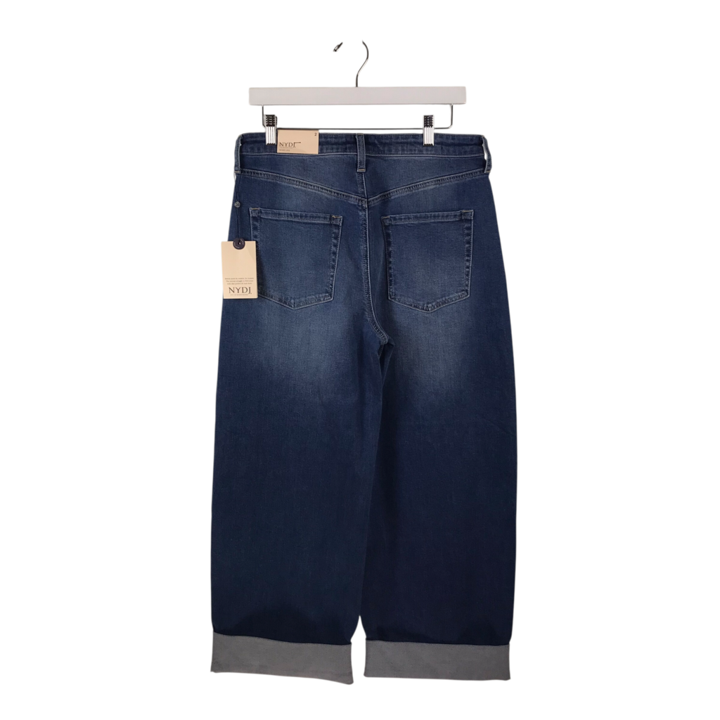 NYDJ WIDE LEG CROP JEANS NAVY 2