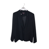 JOHNSTON & MURPHY ANIMAL PRINT LONG SLEEVE BLAZER BLACK LARGE
