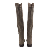 STUART WEITZMAN SUEDE OTK RIDING BOOT DESIGNER BOOTS TAUPE 6.5