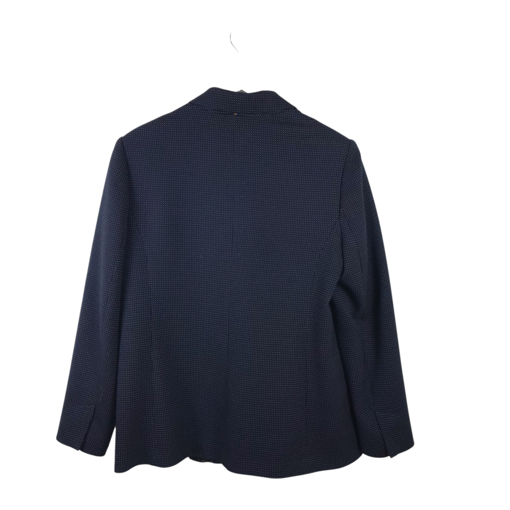 TED BAKER DOTS LONG SLEEVE DESIGNER BLAZER NAVY CREAM 4