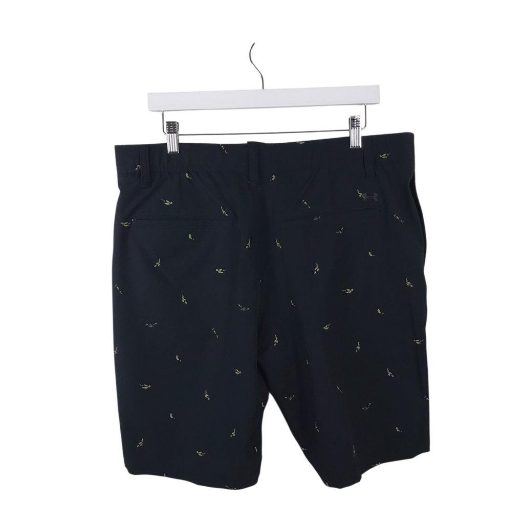 UNDER ARMOUR PRINT BERMUDA MEN SHORT BLACK BEIGE 36