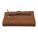 PATRICIA NASH LEATHER TURNLOCK WALLET TAN