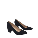 MARC FISHER BLOCK HEEL PUMP SHOES BLACK 7.5M