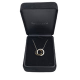 TIFFANY & CO 1837 925/18K INTERLOCKING CIRCLES NECKLACE LUXE JEWELRY