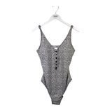 NWT PRINT ONE PIECE SWIMWEAR BLACK WHITE 14