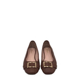FLAT BUCKLE LOAFER SHOES BROWN 11