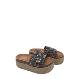 AZALEA WANG RET$59 PLATFORM ESPADRILLE SHOES BLACK GREEN 6.5