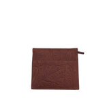 AMERICAN LEATHER CO BI FOLD TOOLED WALLET BROWN 4.5”x3.5”x0