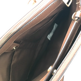COACH SIGNATURE SHOULDER HANDBAG BROWN TAN 15.5”x10”x3.5
