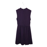 REBECCA TAYLOR SLEEVELESS DESIGNER DRESS PLUM 4