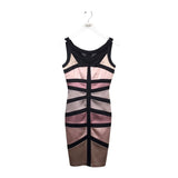 JAX BODYCON SLEEVELESS DRESS PINK BLACK 2