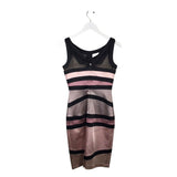 JAX BODYCON SLEEVELESS DRESS PINK BLACK 2