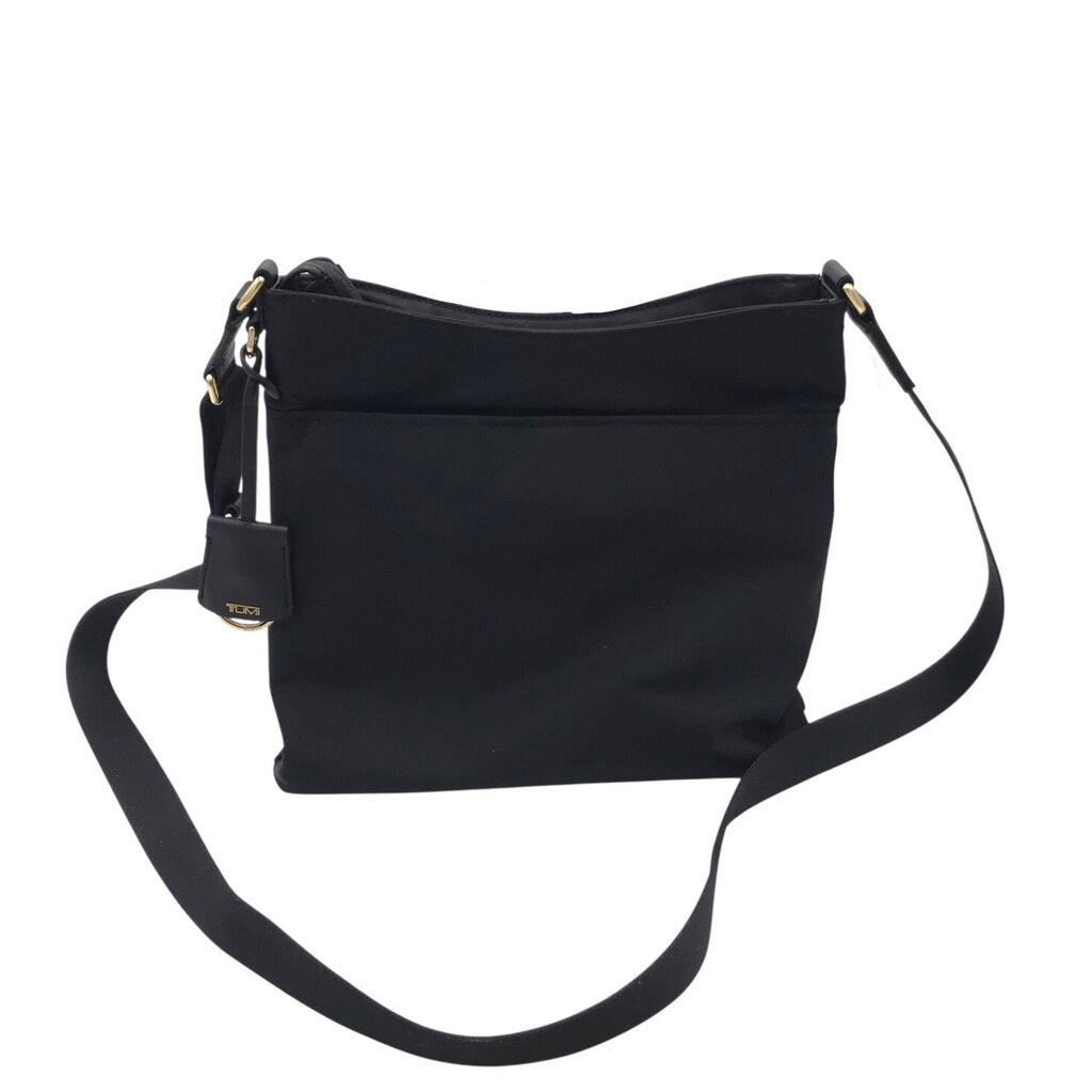 TUMI RET$295 NYLON CROSSBODY HANDBAG BLACK 11”x9”x1
