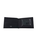 LEATHER WALLET BLACK 4.5x3”x0
