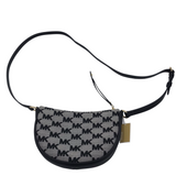 MICHAEL KORS NWT$398 MONOGRAM CROSSBODY HANDBAG BLACK GREY