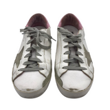 GOLDEN GOOSE LACE UP SNEAKERS DESIGNER SHOES WHITE PINK 8