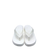 CROCS GLITTER FLIP FLOP SHOES WHITE 9