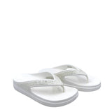 CROCS GLITTER FLIP FLOP SHOES WHITE 9