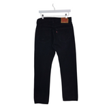 LEVI'S "501" STRAIGHT LEG MEN JEANS BLACK 31/32