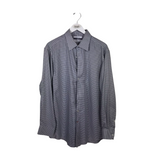 CREMIEUX PLAID LONG SLEVE MEN SHIRT WHITE NAVY XLARGE