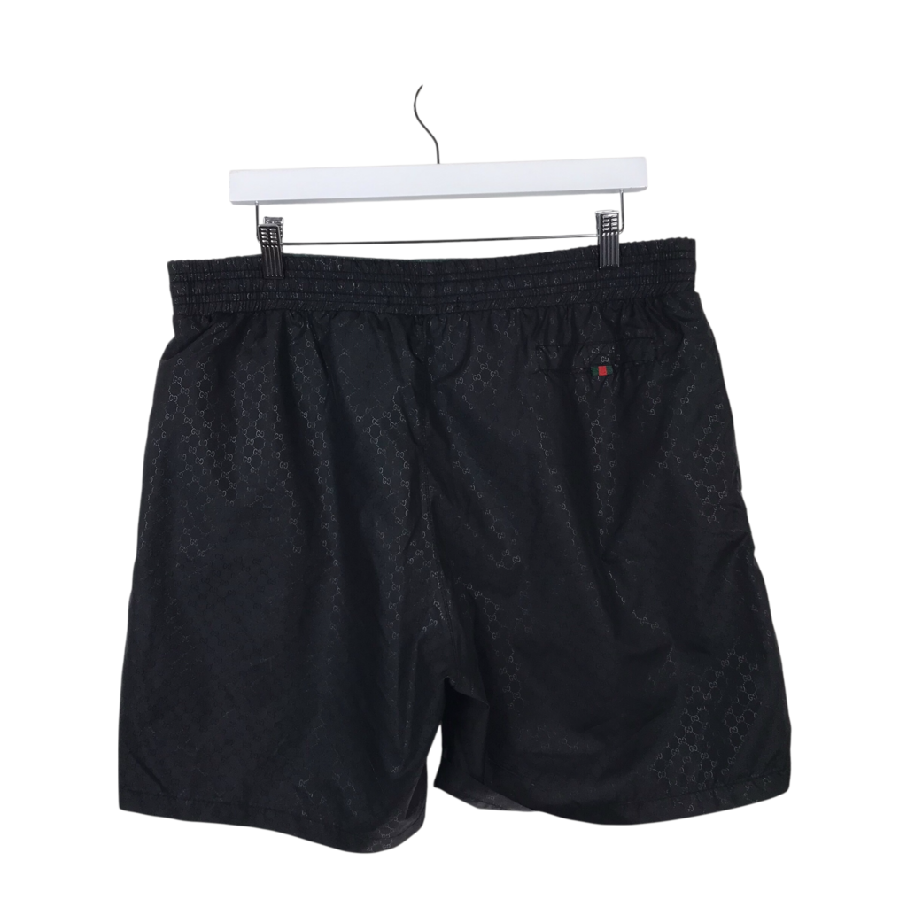 GUCCI SWIM TRUNKS MEN SWIMWEAR BLACK GREEN XXL