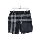 BURBERRY BRIT SWIM TRUNKS MEN SWIMWEAR BLACK GREY XLARGE