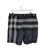 BURBERRY BRIT SWIM TRUNKS MEN SWIMWEAR BLACK GREY XLARGE