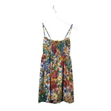 FARM RIO FLORAL SLEEVELESS DESIGNER DRESS MUSTARD MULTI XSP
