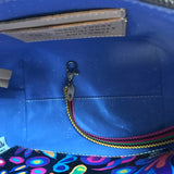 CONSUELA NWT$395 WOVEN BUCKET HANDBAG CREAM PIN