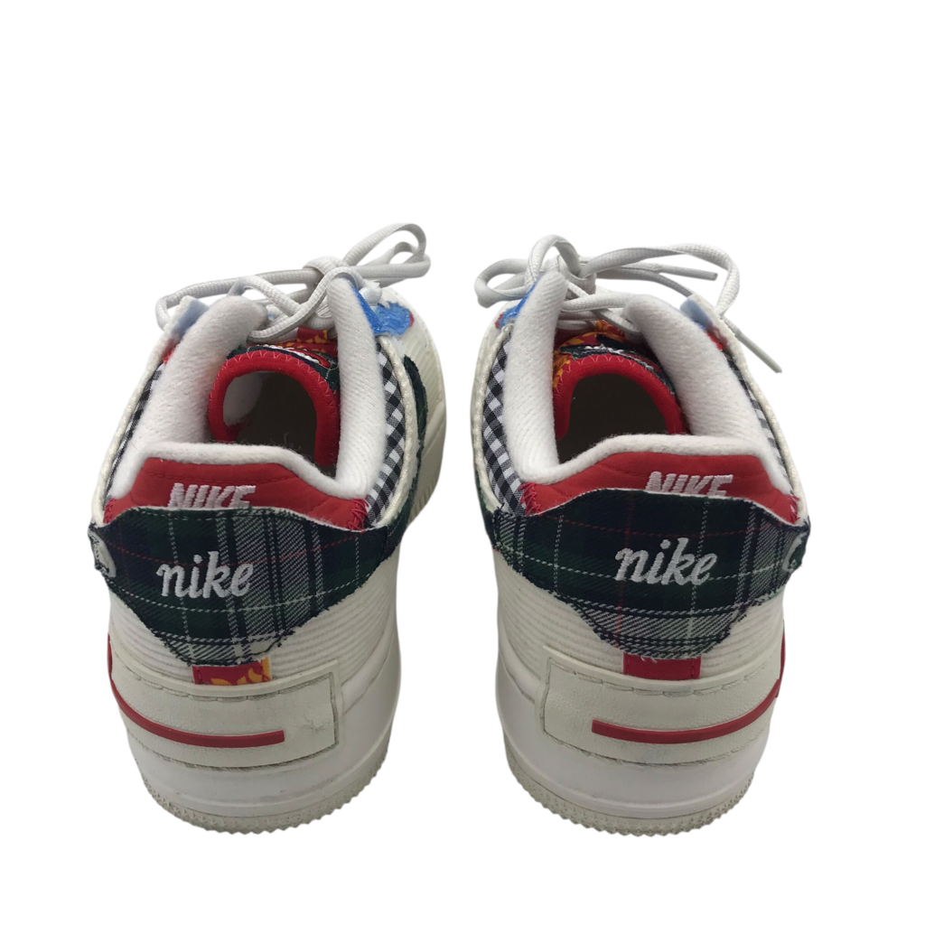 NIKE LACE UP SNEAKERS SHOES WHITE BLUE 8