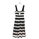 NWT$250 SLEEVELESS MAXI DESIGNER DRESS WHITE BLACK 8