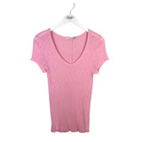 MICHAEL STARS SHORT SLEEVE TEE DESIGNER TOP PINK OS