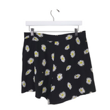 KATE SPADE RET$228 FLORAL MINI DESIGNER SHORTS BLACK WHITE 8