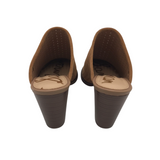 SAM EDELMAN HEEL MULE SHOES TAN 5.5
