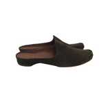 DONALD PLINER MULE SHOES GREEN 5.5