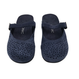 VIONIC SUEDE MULE SHOES BLUE 5.5B