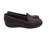 CLARKS SLIP ON SHOES BROWN 5.5
