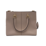 MICHAEL KORS LEATHER SATCHEL CROSSBODY HANDBAG PINK GOLD