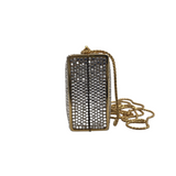 JUDITH LEIBER CRYSTAL EMBELLISHED MINAUDIERE LUXE HANDBAG