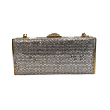 JUDITH LEIBER CRYSTAL EMBELLISHED MINAUDIERE LUXE HANDBAG