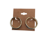 KENDRA SCOTT HOOP GEMSTONES EARRINGS GOLDTONE MULTI