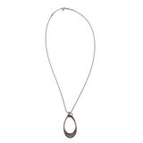 BRIGHTON OVAL PENDANT NECKLACE SILVER GOLD