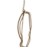 5 STRAND NECKLACE GOLDTONE