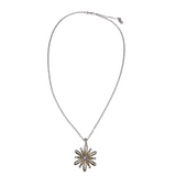BRIGHTON NWT$128 FLOWER PENDANT NECKLACE SILVER/GOLD