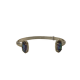 KENDRA SCOTT NWT$65 CUFF GEMSTONE BRACELET GOLDTONE MULTI