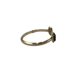 KENDRA SCOTT NWT$65 CUFF GEMSTONE BRACELET GOLDTONE NAVY